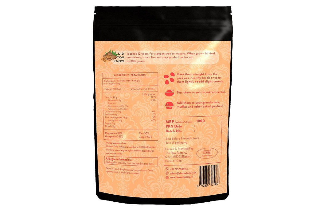 Raw Essentials Pecan Nuts    Pack  400 grams